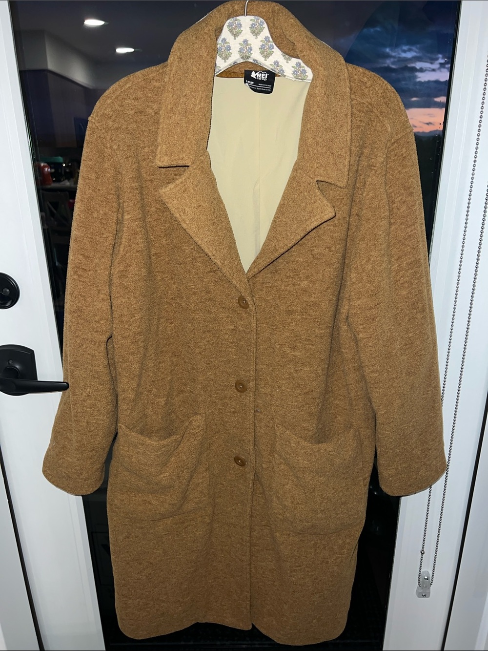 REI Women's Camel Brown Teddy Coat